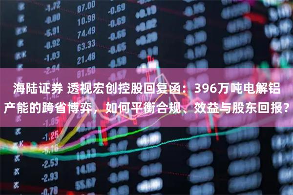 海陆证券 透视宏创控股回复函：396万吨电解铝产能的跨省博弈，如何平衡合规、效益与股东回报？