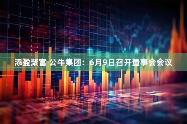 添盈聚富 公牛集团：6月9日召开董事会会议